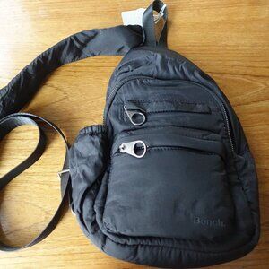 Bench crossbody black puffer travel bag